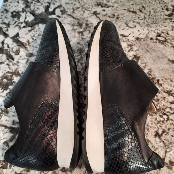 AMALFI‎ by Rangoni Black and multicolor  Sneakers Leather made Italy Size 6.5 M - Picture 9 of 11